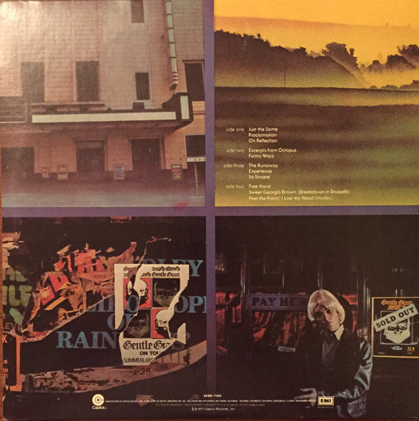 Gentle Giant : Playing The Fool (2xLP, Album, LA )