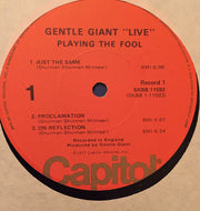 Gentle Giant : Playing The Fool (2xLP, Album, LA )