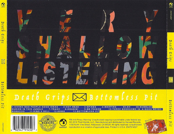 Death Grips : Bottomless Pit (CD, Album)