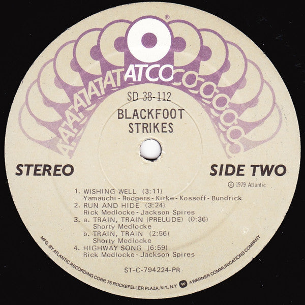 Buy Blackfoot : Strikes (LP, Album, PR ) Online for a great price