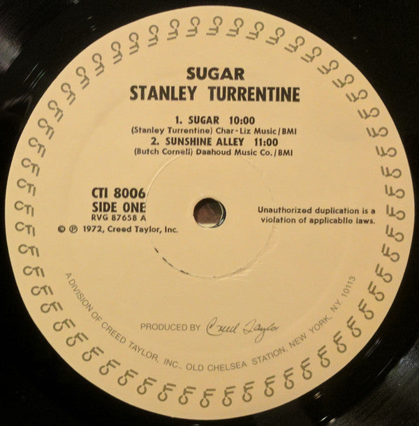 Stanley Turrentine : Sugar (LP, Album, RE)