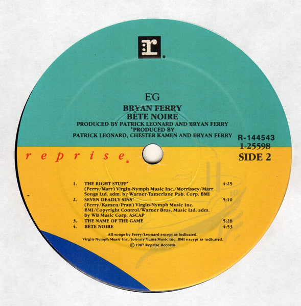 Bryan Ferry : Bête Noire (LP, Album, Club)