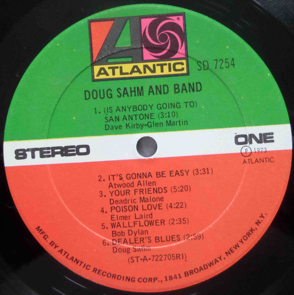 Doug Sahm & Band : Doug Sahm And Band (LP, Album, RI )