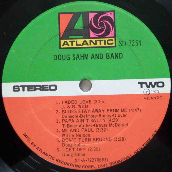Doug Sahm & Band : Doug Sahm And Band (LP, Album, RI )