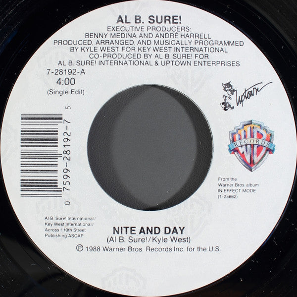 Al B. Sure! : Nite And Day (7", Single, Styrene, All)