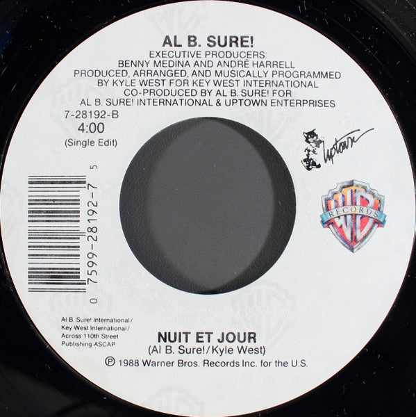 Al B. Sure! : Nite And Day (7", Single, Styrene, All)
