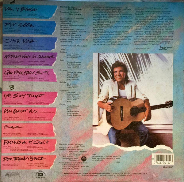 José Feliciano : Ya Soy Tuyo (LP, Album)