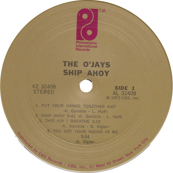 The O'Jays : Ship Ahoy (LP, Album, San)