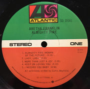 Aretha Franklin : Almighty Fire (LP, Album, RI,)