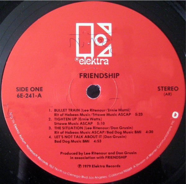 Friendship (3) : Friendship (LP, Album)