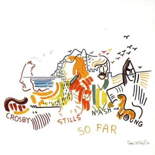 Crosby, Stills, Nash & Young : So Far (LP, Comp, RE, RP, Bar)