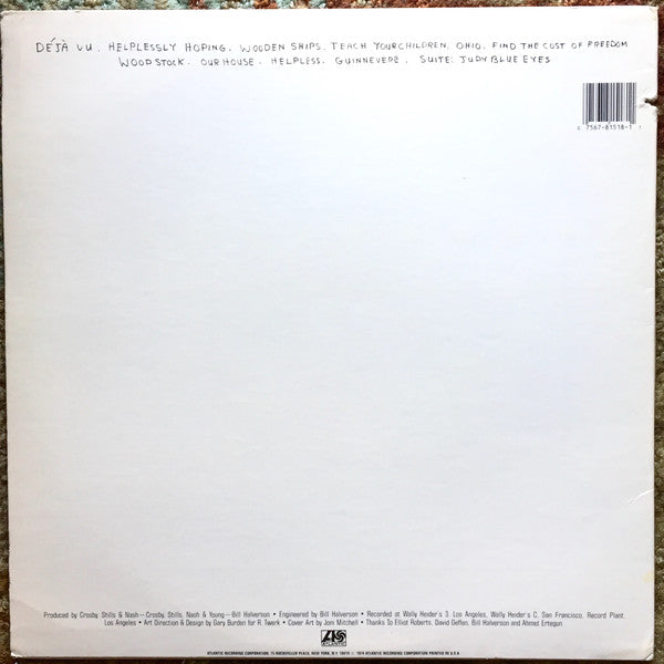 Crosby, Stills, Nash & Young : So Far (LP, Comp, RE, RP, Bar)