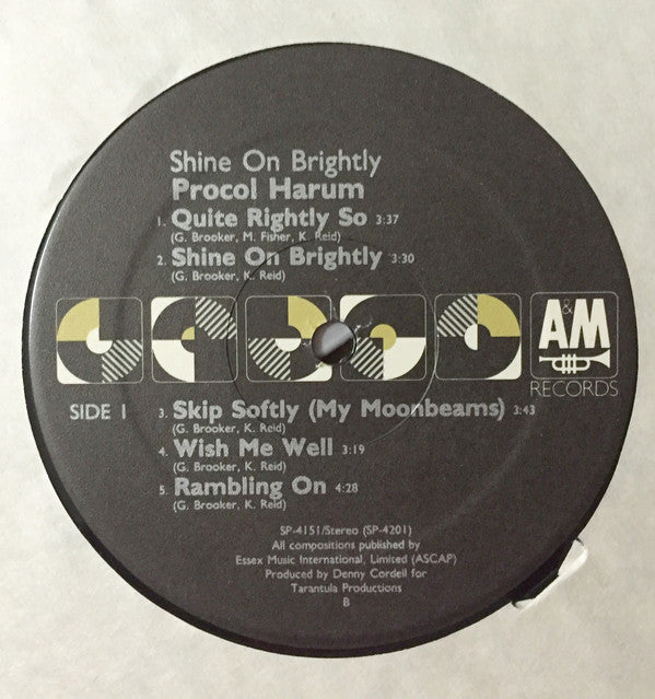 Procol Harum : Shine On Brightly (LP, Album, RE, Gat)