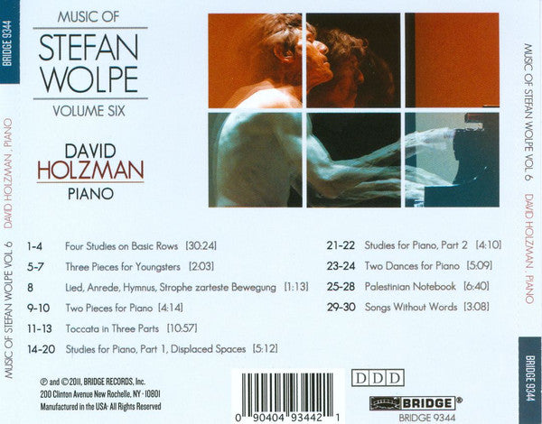 Stefan Wolpe - David Holzman : Music Of Stefan Wolpe Vol. 6 (CD, Album)