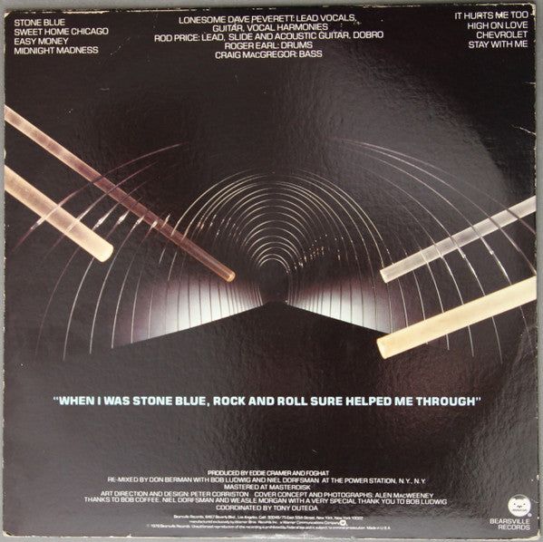 Foghat : Stone Blue (LP, Album, Gol)