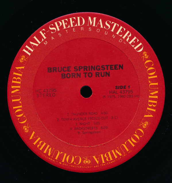 Bruce Springsteen : Born To Run (LP, Album, RE, Hal)