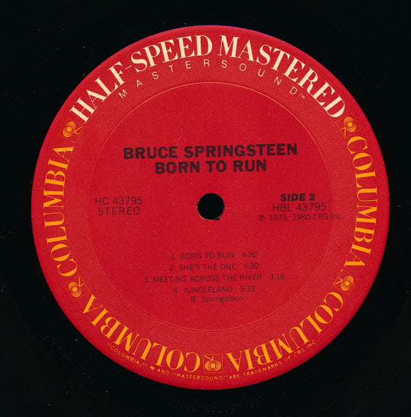 Bruce Springsteen : Born To Run (LP, Album, RE, Hal)