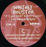 Whitney Houston : It's Not Right But It's Okay (The Dance Mixes) (2x12", Promo)