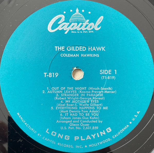 Coleman Hawkins : The Gilded Hawk (LP, Album, Mono)