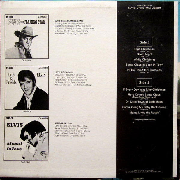 Elvis Presley : Elvis' Christmas Album (LP, Album, Mono, Roc)