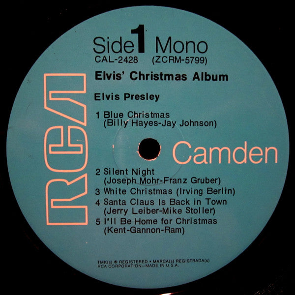 Elvis Presley : Elvis' Christmas Album (LP, Album, Mono, Roc)