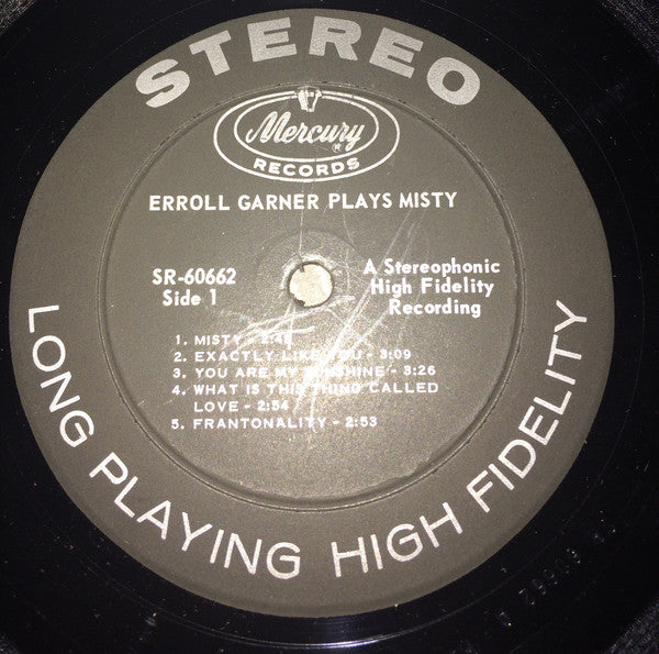 Erroll Garner : Erroll Garner Plays Misty (LP, Album, Bla)