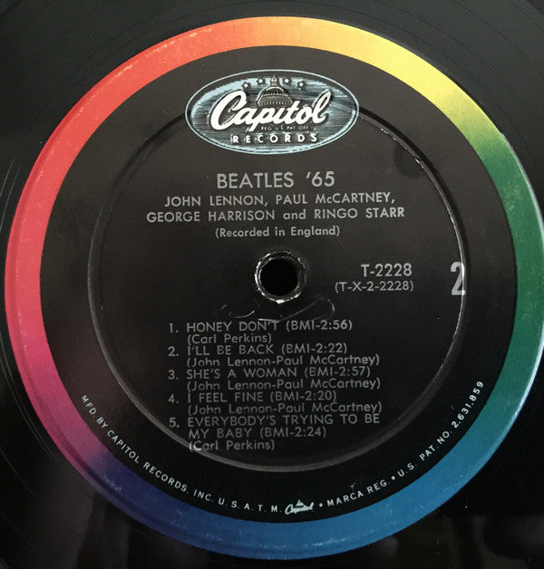 The Beatles : Beatles '65 (LP, Album, Mono, Los)