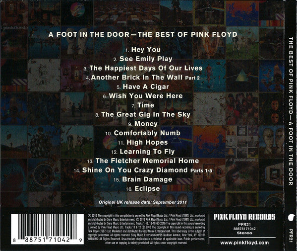 Pink Floyd : A Foot In The Door (The Best Of Pink Floyd) (CD, Comp, RE, RM, Gat)