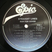 Straight Lines : Run For Cover (LP, Album)