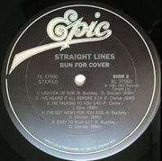 Straight Lines : Run For Cover (LP, Album)