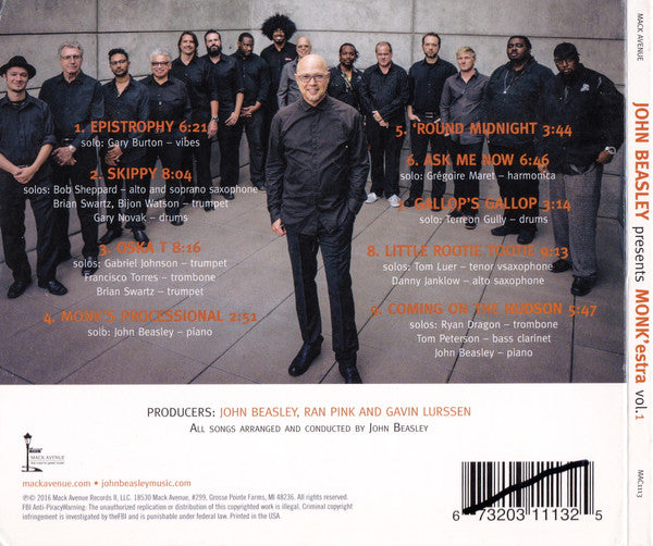 John Beasley : John Beasley presents MONK'estra vol. 1 (CD, Album)