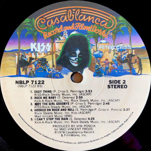 Buy Kiss, Peter Criss : Peter Criss (LP, Album, SRC) Online for a