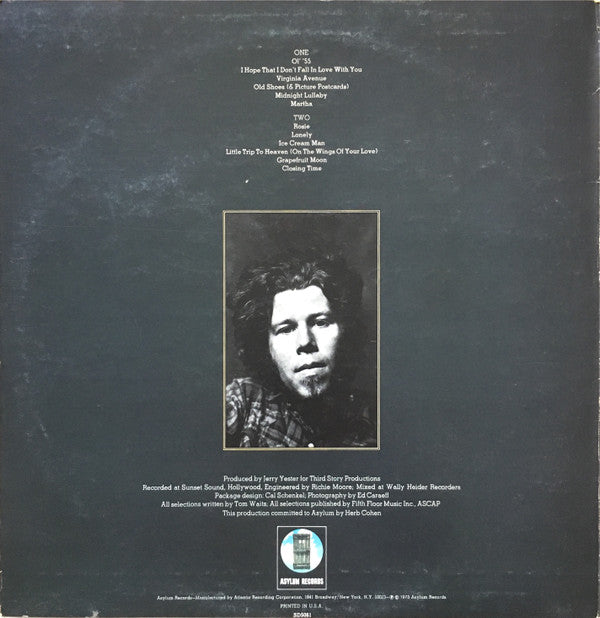 Tom Waits : Closing Time (LP, Album, RE, PR)