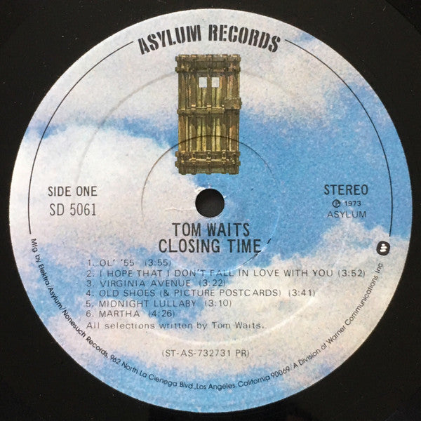 Tom Waits : Closing Time (LP, Album, RE, PR)
