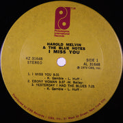 Harold Melvin And The Blue Notes : I Miss You (LP, Album, Ter)