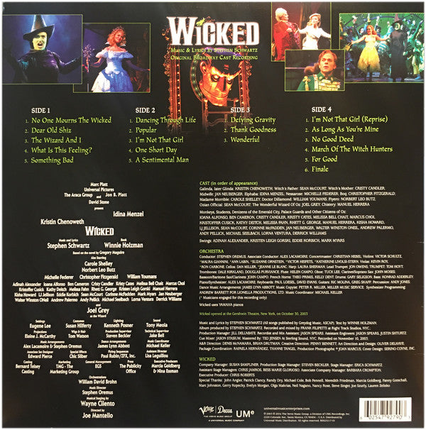 Stephen Schwartz : Wicked (Original Broadway Cast Recording) (2xLP, Album, RE)