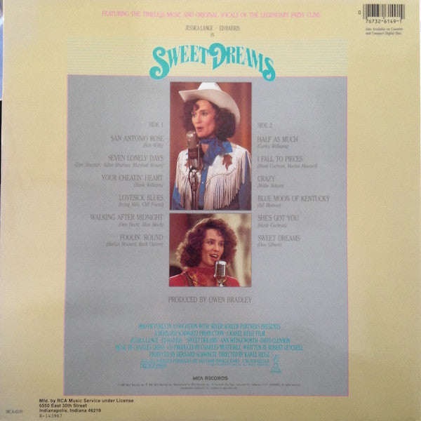 Patsy Cline : Sweet Dreams (LP, Album, Club, RCA)