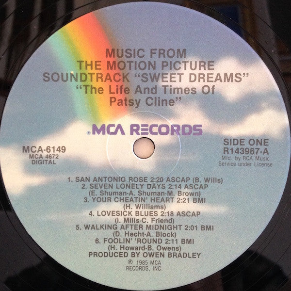 Patsy Cline : Sweet Dreams (LP, Album, Club, RCA)