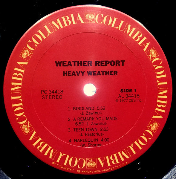 Weather Report : Heavy Weather (LP, Album, San)