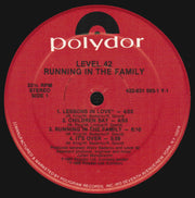 Level 42 : Running In The Family (LP, Album, Hau)