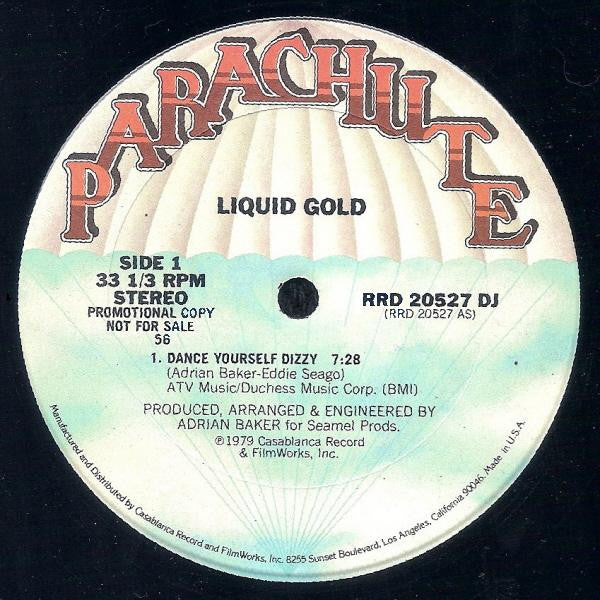 Liquid Gold : Dance Yourself Dizzy (12", Promo)