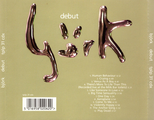 Björk : Debut (CD, Album, RE)