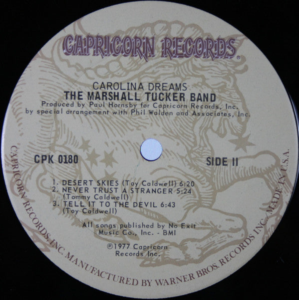 The Marshall Tucker Band : Carolina Dreams (LP, Album, Ter)
