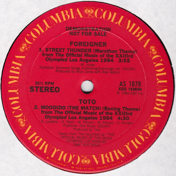 Loverboy : Nothing’s Gonna Stop You Now (Team Sports Theme From The Official Music Of The XXIIIrd Olympiad Los Angeles 1984) (12", Promo, Smplr)