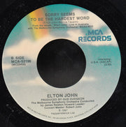 Elton John : Candle In The Wind (7", Single, Yel)