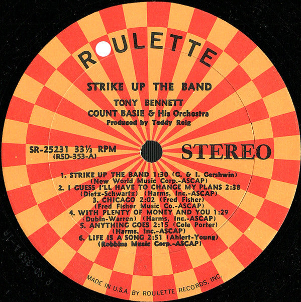 Bennett* & Basie* : Strike Up The Band (LP, Album, RE, Abb)