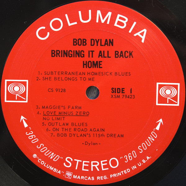 Bob Dylan : Bringing It All Back Home (LP, Album, RP, San)