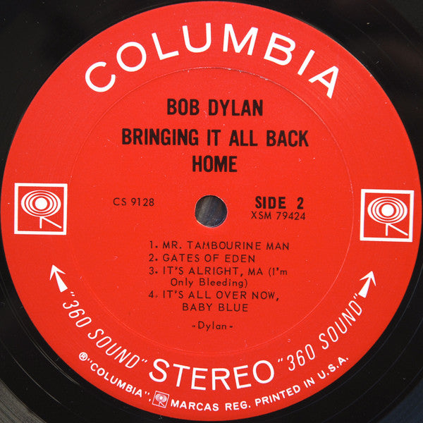 Bob Dylan : Bringing It All Back Home (LP, Album, RP, San)