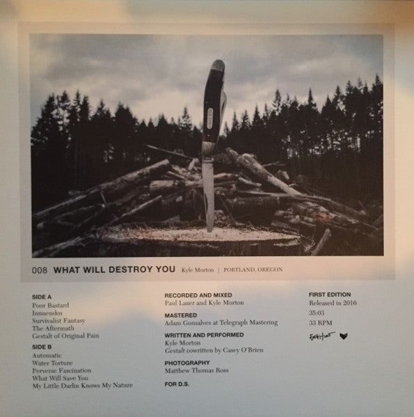 Kyle Morton : What Will Destroy You (LP, Album, Cre)