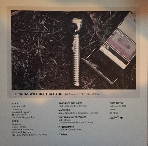 Kyle Morton : What Will Destroy You (LP, Album, Cre)